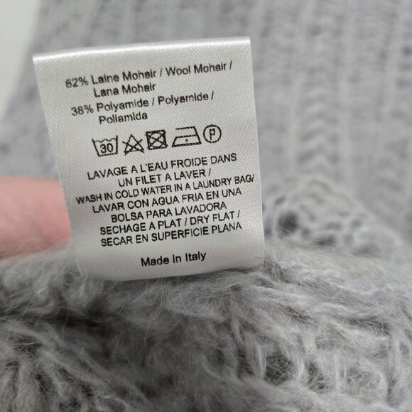 Sandro Wool Chunky Knit Sweater in Gray - Size 1 (US Small) - Picture 7 of 8
